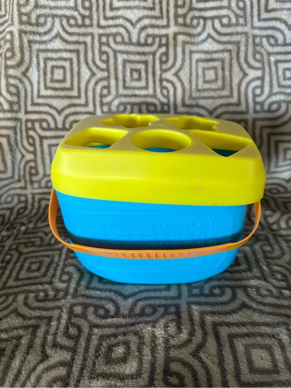 Fisher Price Baby’s First Blocks Shape Sorter Bucket 10 Blocks Toddler Toy